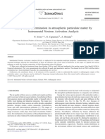 Heavy Metal Determination in Atmospheric Particulate Matter by Instrumental Neutron Activation Analysis