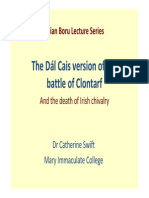 Lecture The Dál Cais Version of The Battle of Clontarf and The Death of Irish Chivalry Clontarf Death of Western Chivalry