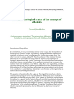 Eriksen T. 1996. The Epistemological Status of The Concept of Ethnicity.