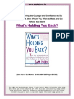 What's Holding You Back 30 Days To Having The Courage and Confidence