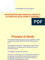 Privatization and Financial Aspects of Ports in Developing Countries