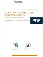 Scientific Framework Homeopathy 2013 