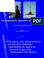 Aplications of Casing Drilling