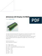 (Arduino) LCD Display HJ1602A - Billwaa's Blog