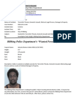 Wanted Person of The Week-Cobbs