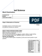 10 IGCSE Science Mock Exam Paper 6 2014