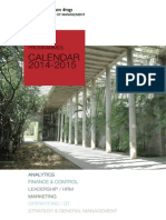 IIM Bangalore Calendar 2014 15