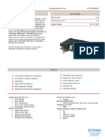 Description Power Range: Analog Servo Drive