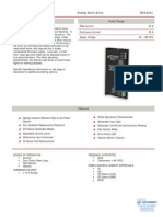 Analog Servo Drive: Description Power Range