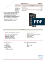 Analog Servo Drive: Description Power Range