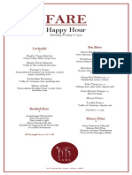 Happy Hour Menu