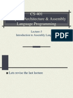 Assembly Language Programming - CS401 Power Point Slides Lecture 03