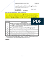 Homework 5: Theory of Operation and Hardware Design Narrative