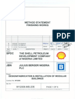 Method Statement For Finishing Works PDF