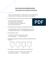 Transformers Objective Type Questions and Answers