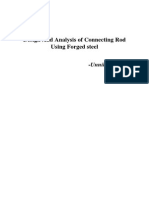 Design and Analysis of Connecting Rod Using Forged Steel Report 31-08-2014 6.20 PM PDF