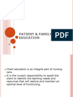 12 - Patient & Family Education