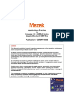 Applications Training For Integrex-100 400MkIII Series Mazatrol Fusion
