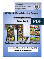 K To 12 Entrep-Based Desktop Publishing Learning Module PDF