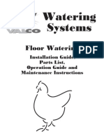 Poultry Production Watering Floor Systems Manual