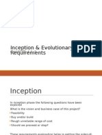 Inception & Evolutionary Requirements