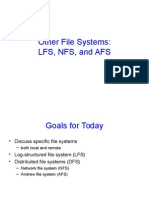 Other File Systems: LFS, NFS, and Afs