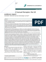 Effectiveness of Manual Therapies: The UK Evidence Report