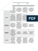 Writing Assessment Rubric (Advanced)