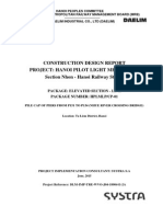 Construction Design Report Project: Hanoi Pilot Light Metro Line Section Nhon - Hanoi Railway Station