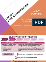 IG AT IO N: Audit Planning