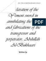 Declaration of The Yemeni Sword in Annihilating The Tales and Fabrications of Dr. Abdullah Bukhari