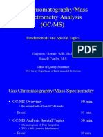 Gas Chromatography/Mass Spectrometry Analysis (GC/MS) : Fundamentals and Special Topics