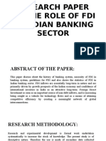 Research Paper On The Role of Fdi in