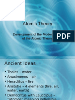 Atomic Theory: Development of The Modern View of The Atomic Theory