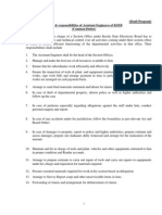 (Draft Proposal) Duties & Responsibilities of Assistant Engineers of KSEB (Common Duties)