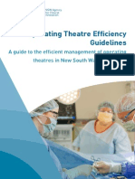 Operating Theatre Efficiency Guidelines