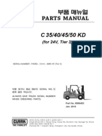 Clark C35K-50KD PARTS MANUAL