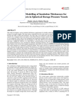 Finite Element Modelling of Insulation Thicknesses For Cryogenic Products in Spherical Storage Pressure Vessels