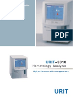 Analizador de Hematologia URIT 3010 Brochure May