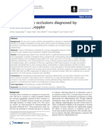 Coronary Artery Occlusions Diagnosed by Transthoracic Doppler