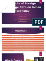 Effects of Foreign Exchange Rates On Indian Economy