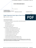 Engine Temperature Sensor Open or Short Circuit - Test