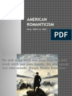 American Romanticism: Early 1800's To 1865