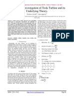 Experimental Investigation of Tesla Turbine and Its