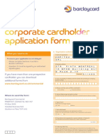 Barclaycard Application Form PDF