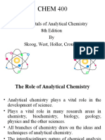 CHEM 400: Fundamentals of Analytical Chemistry 8th Edition by Skoog, West, Holler, Crouch