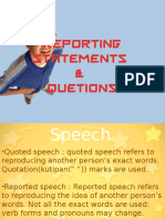 Direct and Indirect Speech