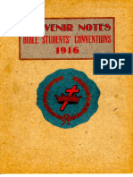 1916 Souvenir Notes - Bible Students' Conventions