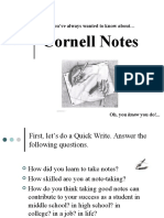 Cornell Notes