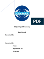 DSP Lab Manual